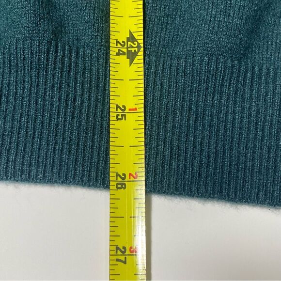 J Hilburn 100% Cashmere Zip Mock Neck Sweater In Green Men's Size Large - Picture 4 of 14